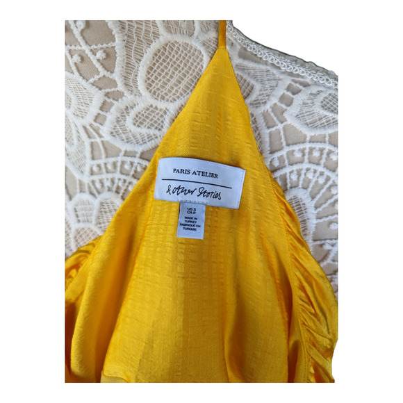 Paris Atelier & Other Stories Voluminous Yellow Dress S - Picture 8 of 11